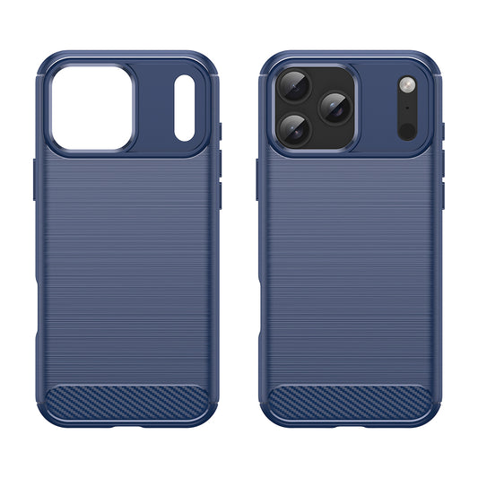 Case for Apple iPhone 18 Pro / 17 Pro, Techsuit, Carbon, Blue