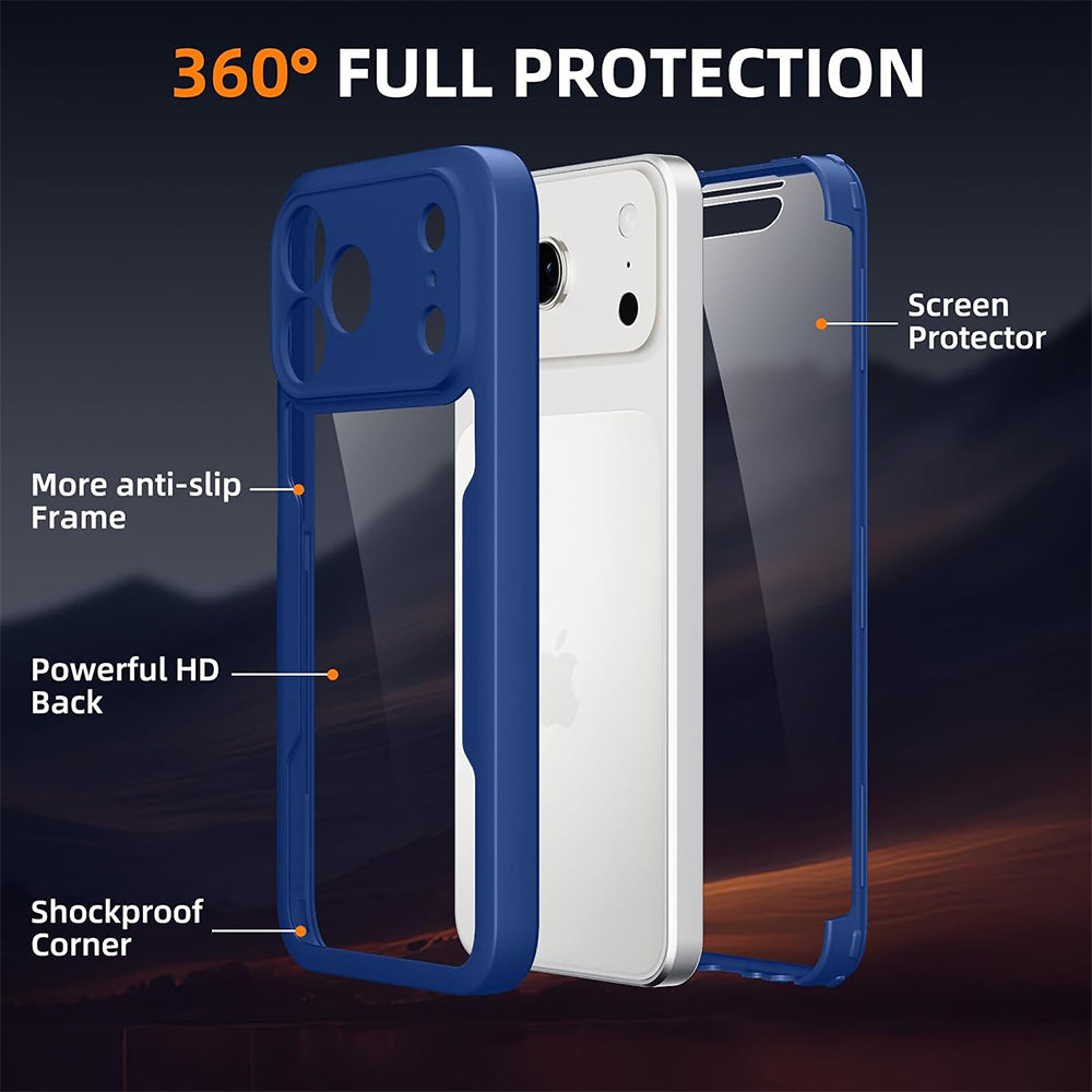 Калъф за Apple iPhone 18 Pro / 17 Pro, Techsuit, ColorVerse 360, Син