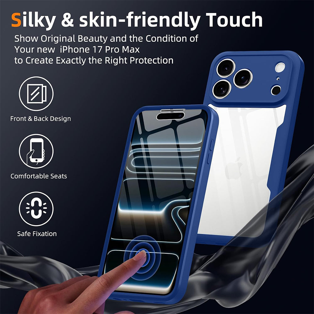 Калъф за Apple iPhone 18 Pro / 17 Pro, Techsuit, ColorVerse 360, Син