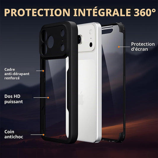 Калъф за Apple iPhone 18 Pro / 17 Pro, Techsuit, ColorVerse 360, Черен