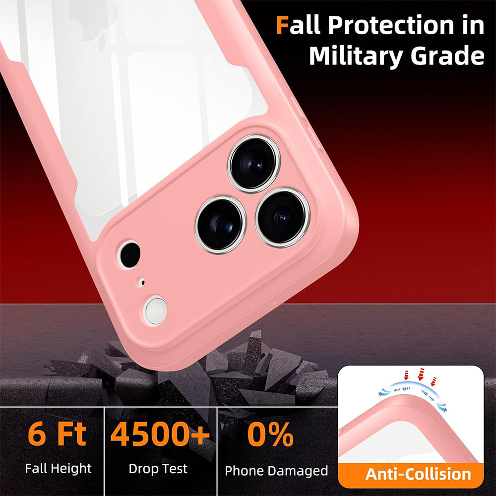Калъф за Apple iPhone 18 Pro / 17 Pro, Techsuit, ColorVerse 360, Розов