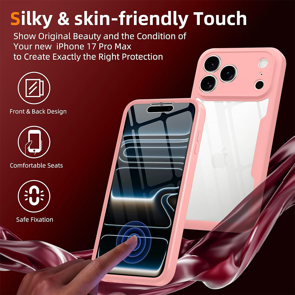 Калъф за Apple iPhone 18 Pro / 17 Pro, Techsuit, ColorVerse 360, Розов