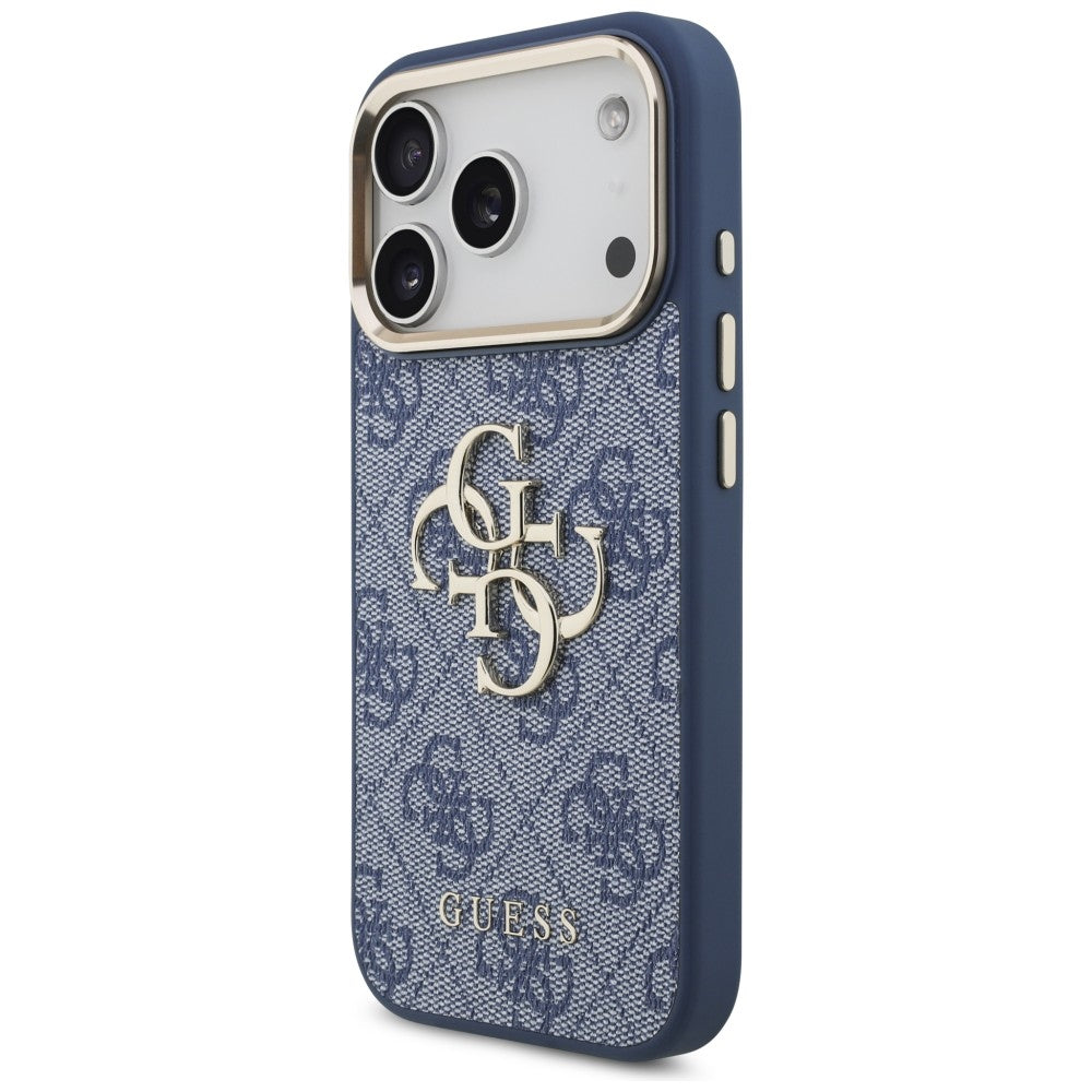 Калъф за Apple iPhone 18 Pro Max / 17 Pro Max, Guess, 4G Big Classic Logo, Син