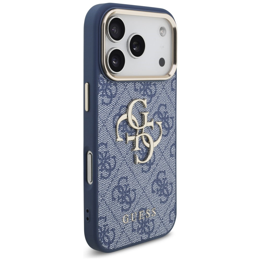 Калъф за Apple iPhone 18 Pro Max / 17 Pro Max, Guess, 4G Big Classic Logo, Син
