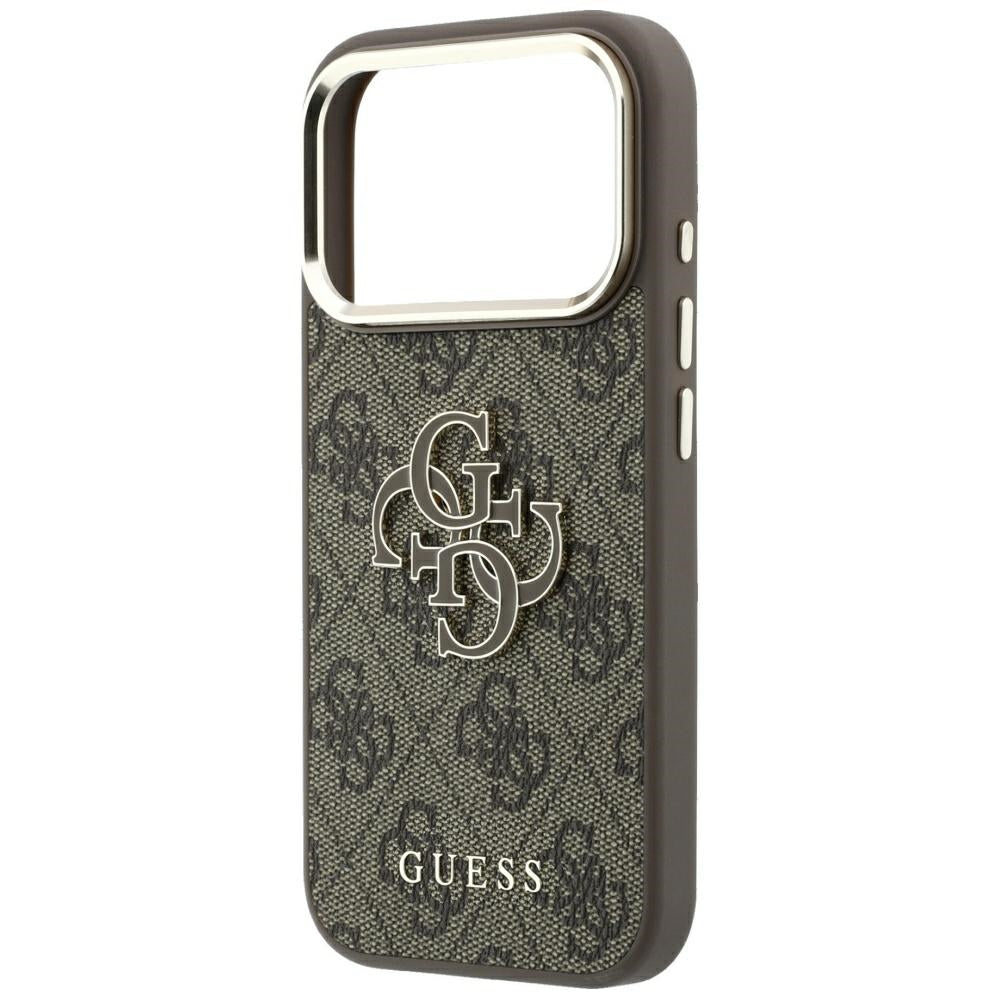 Калъф за Apple iPhone 18 Pro Max / 17 Pro Max, Guess, 4G Big Resin Logo, Кафяв