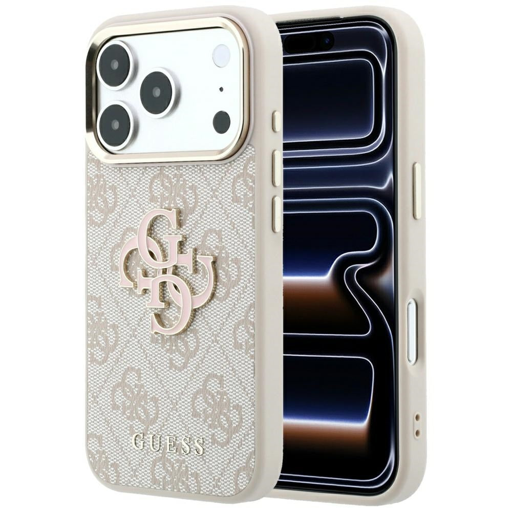 Калъф за Apple iPhone 18 Pro Max / 17 Pro Max, Guess, 4G Big Resin Logo, Розов