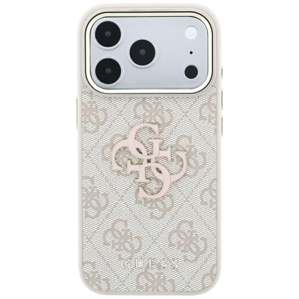 Калъф за Apple iPhone 18 Pro Max / 17 Pro Max, Guess, 4G Big Resin Logo, Розов
