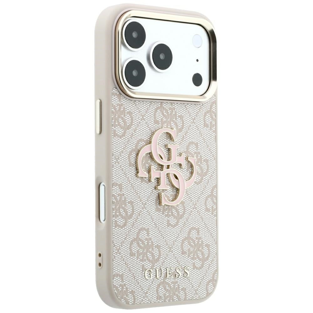Калъф за Apple iPhone 18 Pro Max / 17 Pro Max, Guess, 4G Big Resin Logo, Розов
