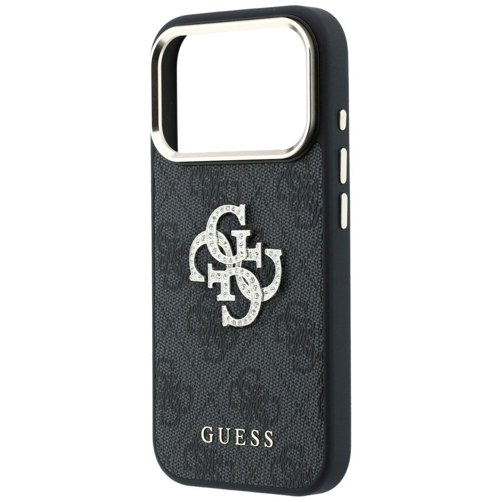 Калъф за Apple iPhone 18 Pro Max / 17 Pro Max, Guess, 4G Big Strass Logo, Черен