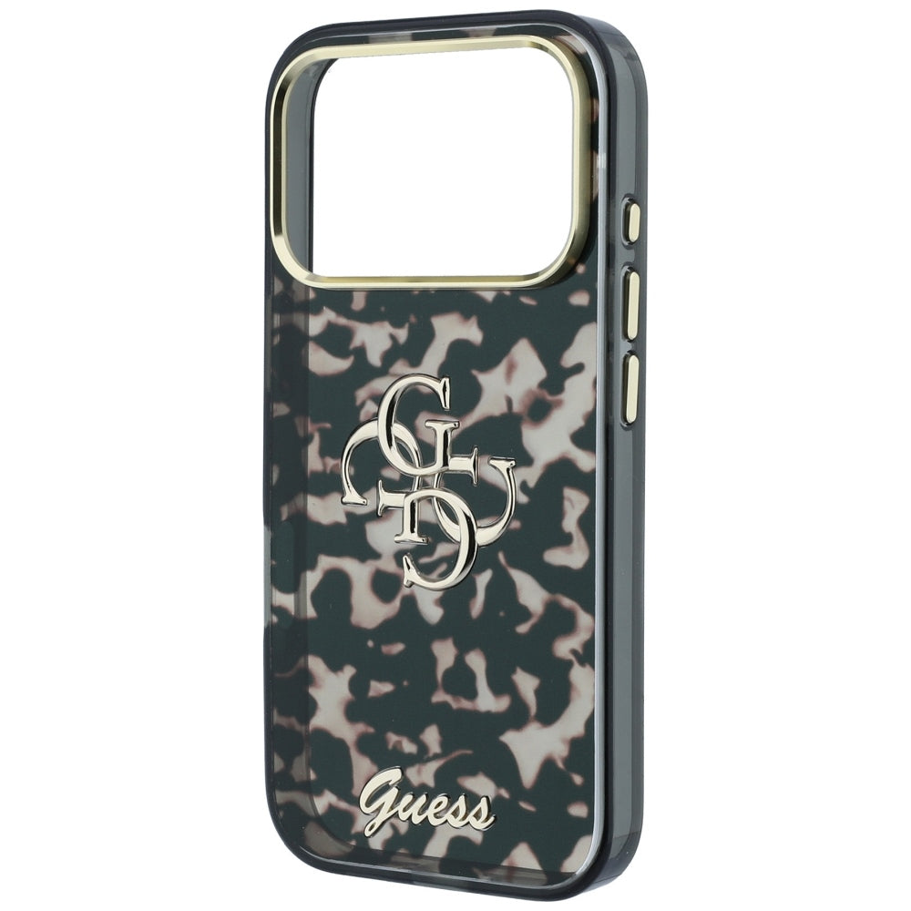 Калъф за Apple iPhone 18 Pro Max / 17 Pro Max, Guess, IML 4G Metal Script, Кафяв
