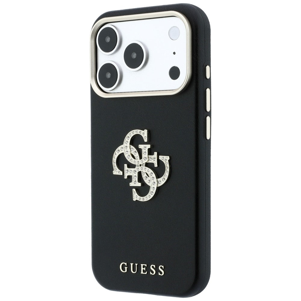 Калъф за Apple iPhone 18 Pro Max / 17 Pro Max, Guess, Smooth Big Strass Logo, Бордо