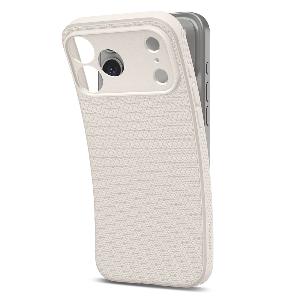 Калъф за Apple iPhone 18 Pro Max / 17 Pro Max, Spigen, Liquid Air, Бежов ACS12114