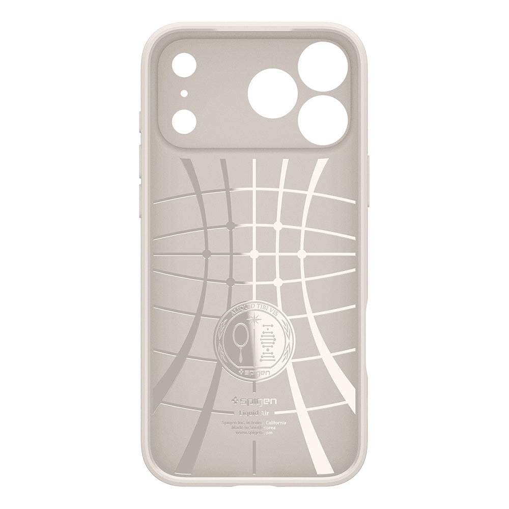 Калъф за Apple iPhone 18 Pro Max / 17 Pro Max, Spigen, Liquid Air, Бежов ACS12114