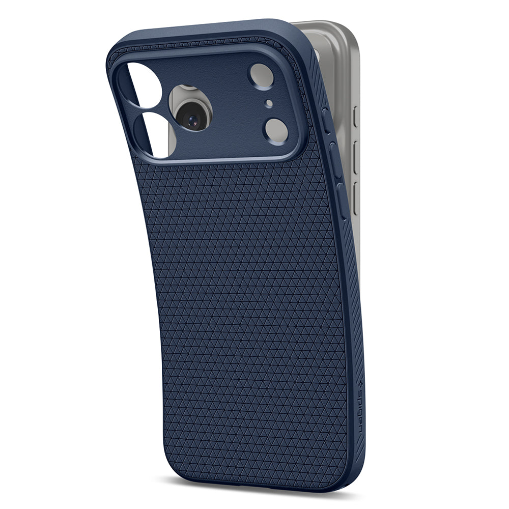 Калъф за Apple iPhone 18 Pro Max / 17 Pro Max, Spigen, Liquid Air, Тъмносин ACS12112