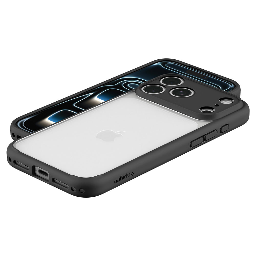 Калъф за Apple iPhone 18 Pro Max / 17 Pro Max, Spigen, Ultra Hybrid, Матиран Черен ACS12117