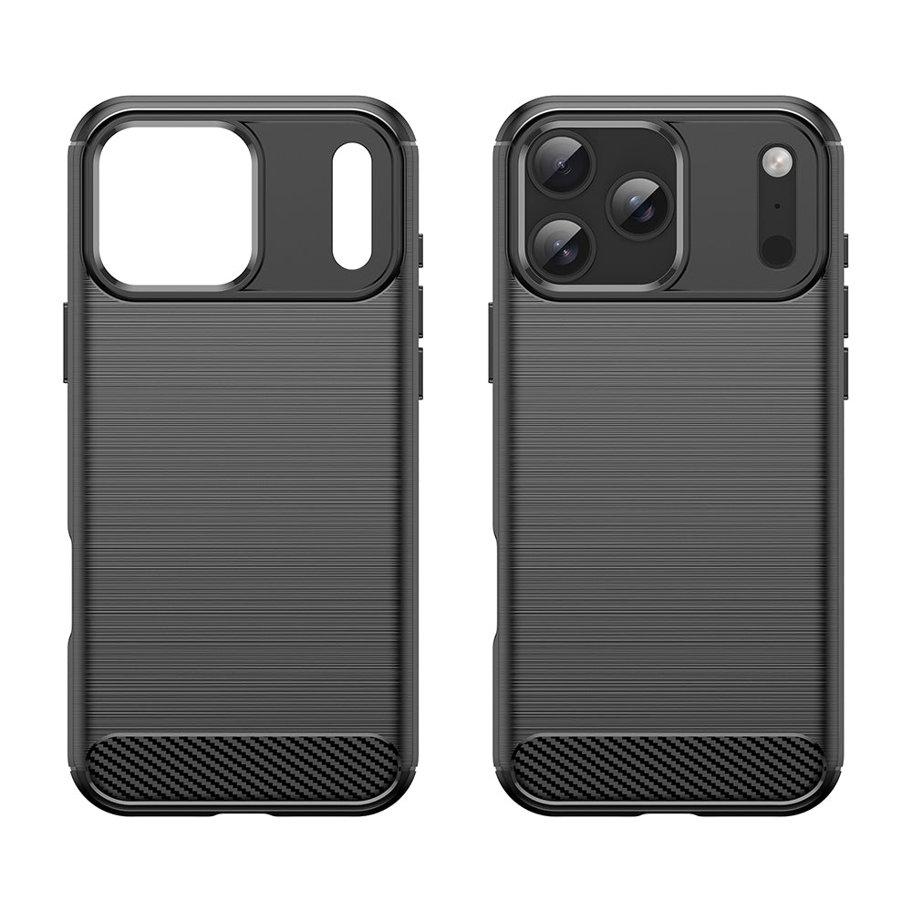 Калъф за Apple iPhone 18 Pro Max / 17 Pro Max, Techsuit, Карбон, Черен