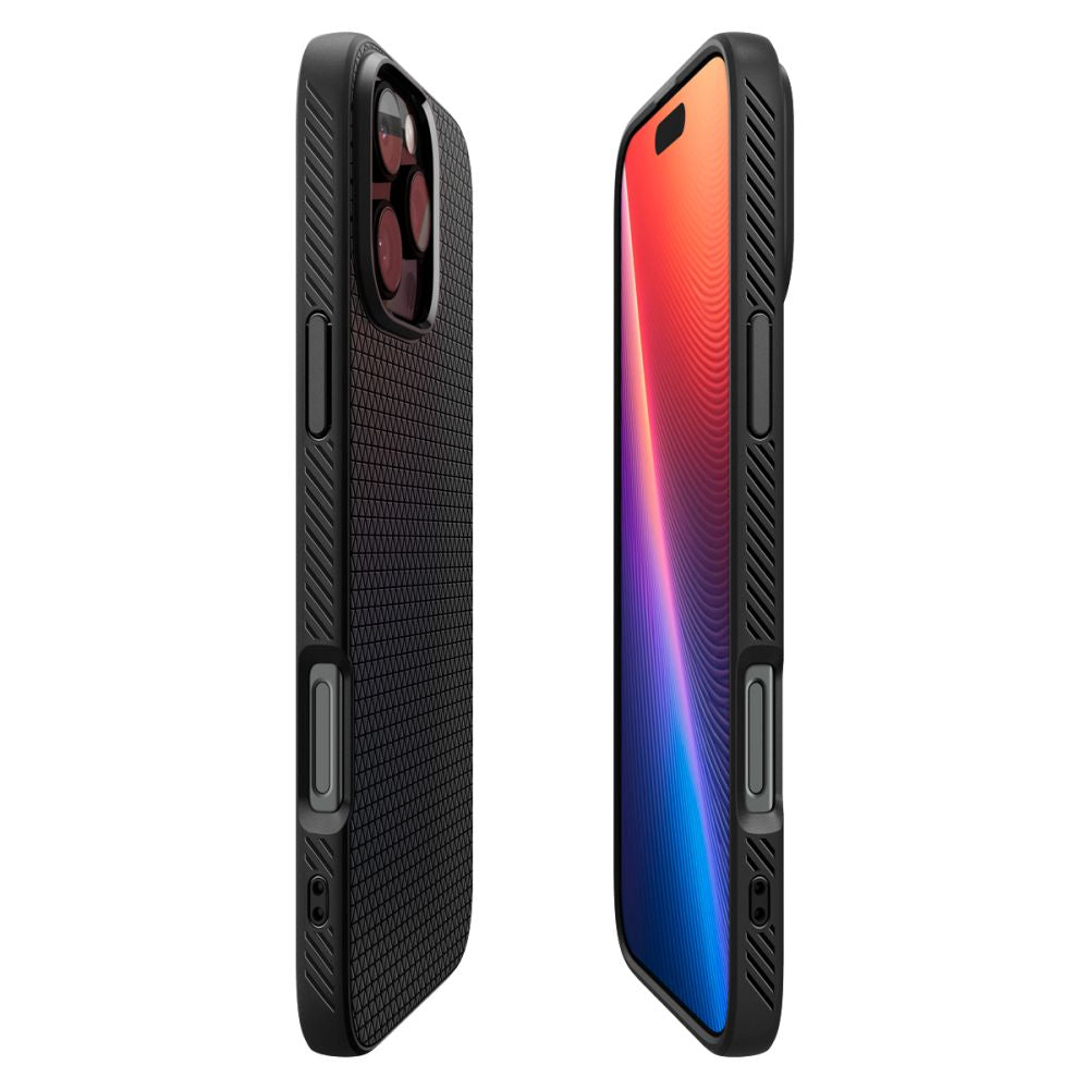 Калъф за Apple iPhone 16 Pro, Spigen, Liquid Air, Матово черен ACS08117