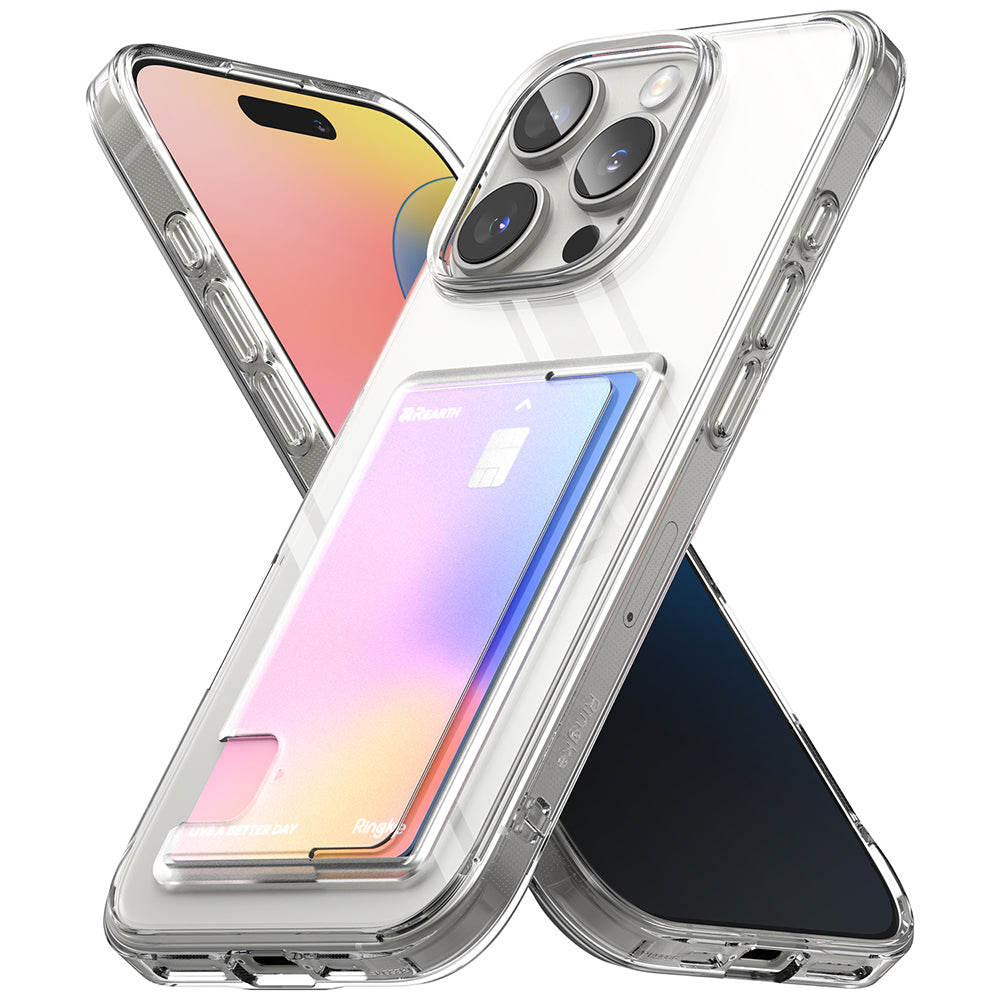 Калъф за Apple iPhone 16 Pro Max, Ringke, Fusion Card, Прозрачен