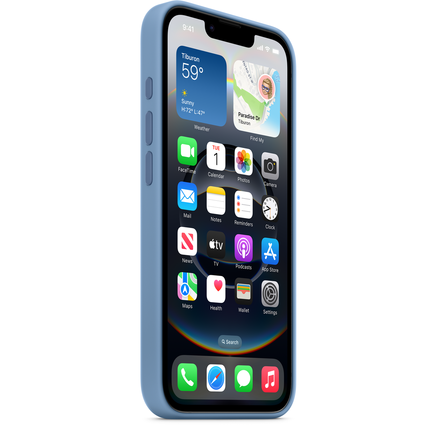Калъф за Apple iPhone 16e, Син MD3Q4ZM/A