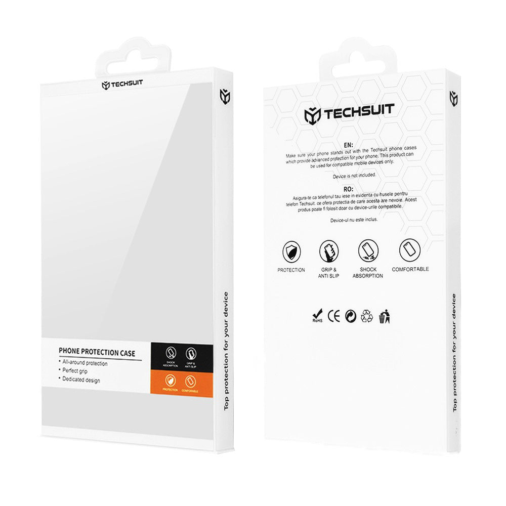 Калъф за Apple iPhone 17e / 16e, Techsuit, Carbon Shield Pro, Син