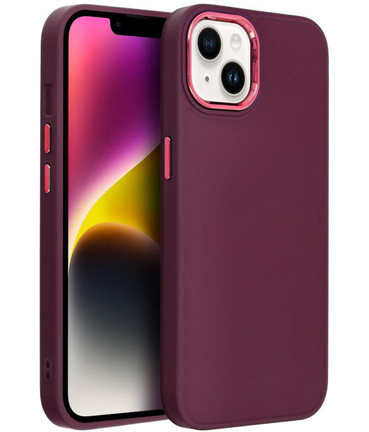Калъф за Apple iPhone 18 Pro / 17 Pro, OEM, Frame, бордо