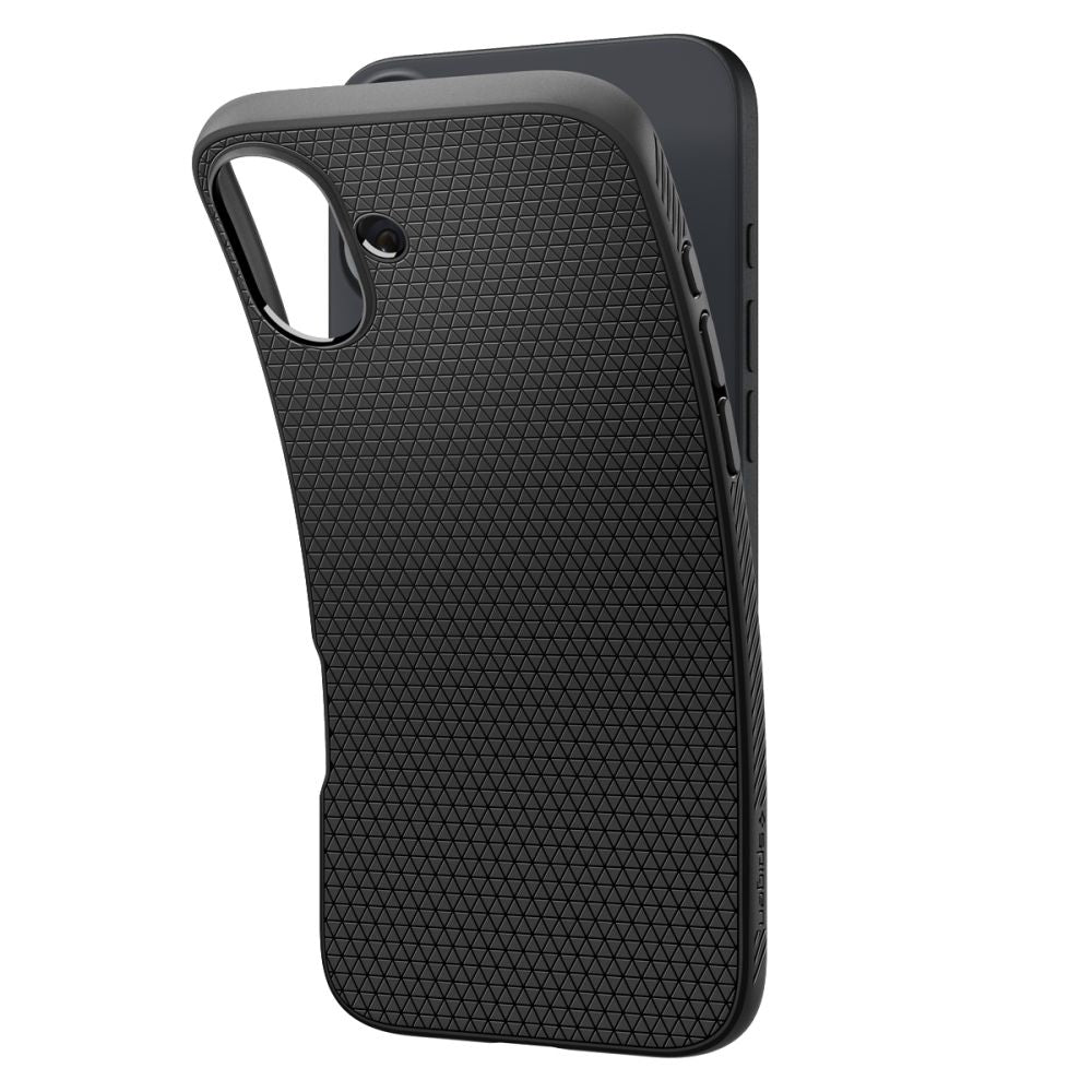 Калъф за Apple iPhone 16, Spigen, Liquid Air, Матово черен ACS08194