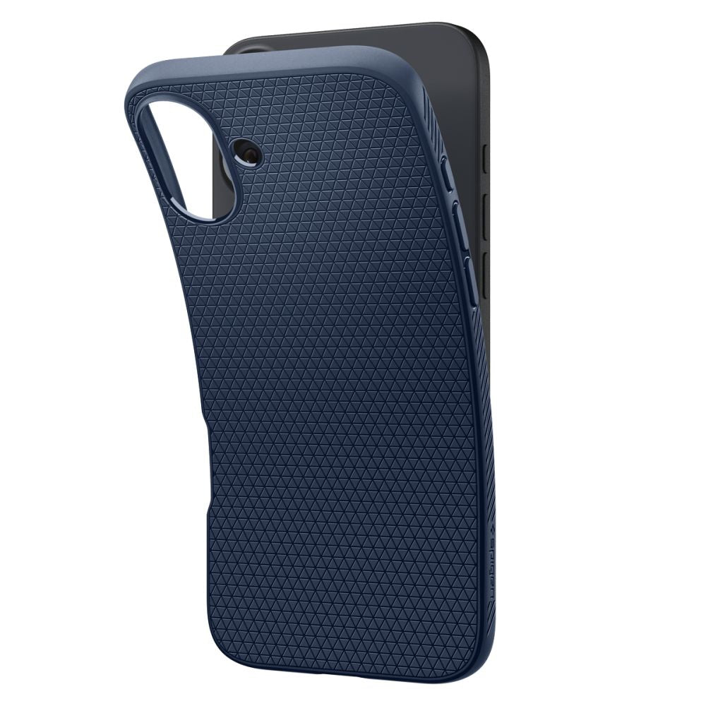 Калъф за Apple iPhone 16, Spigen, Liquid Air, Blue ACS08195