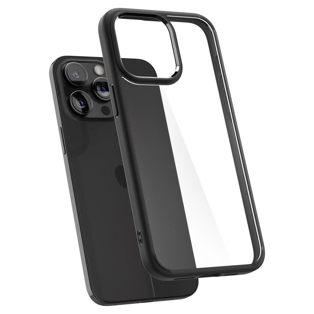 Калъф за Apple iPhone 15 Pro, Spigen, Ultra Hybrid, Матиран Черен ACS06713
