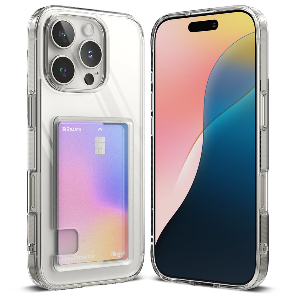 Калъф за Apple iPhone 16 Pro Max, Ringke, Fusion Card, Прозрачен