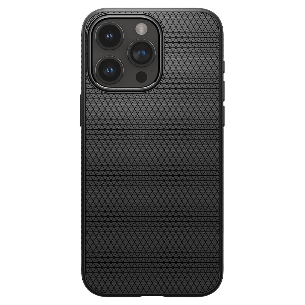 Калъф за Apple iPhone 15 Pro, Spigen, Liquid Air Matte, черен ACS06704
