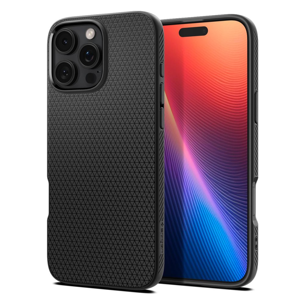 Калъф за Apple iPhone 16 Pro, Spigen, Liquid Air, Матово черен ACS08117
