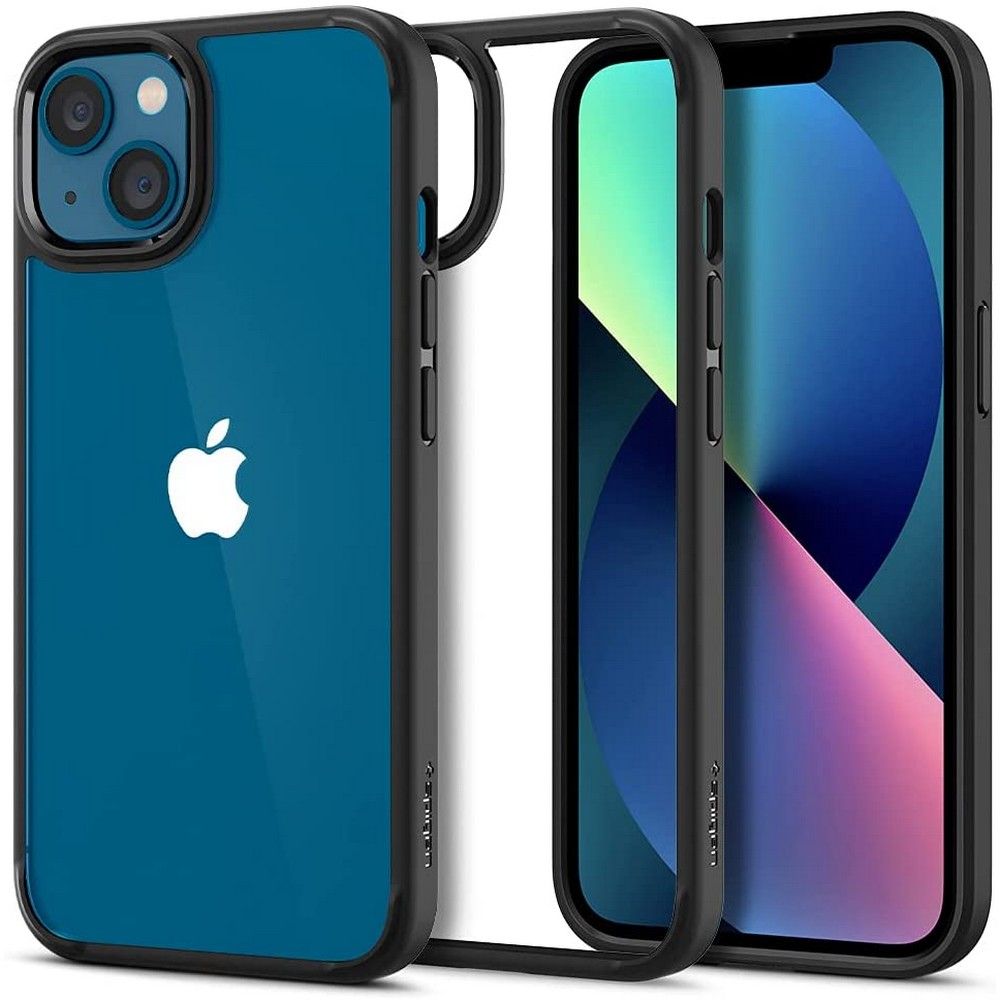 Калъф за Apple iPhone 13, Spigen, Ultra Hybrid, черен