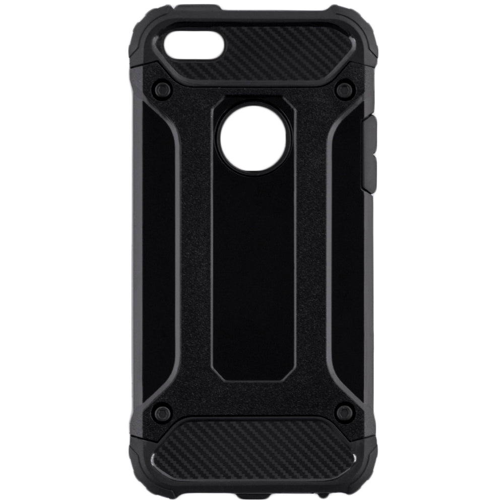 Калъф за Apple iPhone SE (2016) / 5 / 5s, Techsuit, Hybrid Armor, Черен