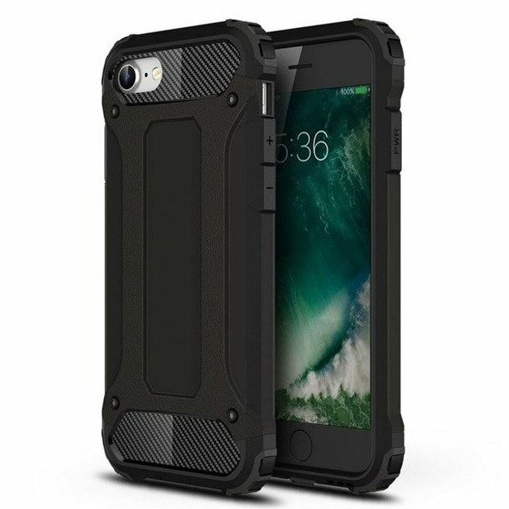 Калъф за Apple iPhone SE (2022) / SE (2020) / 8 / 7, Techsuit, Hybrid Armor, Черен