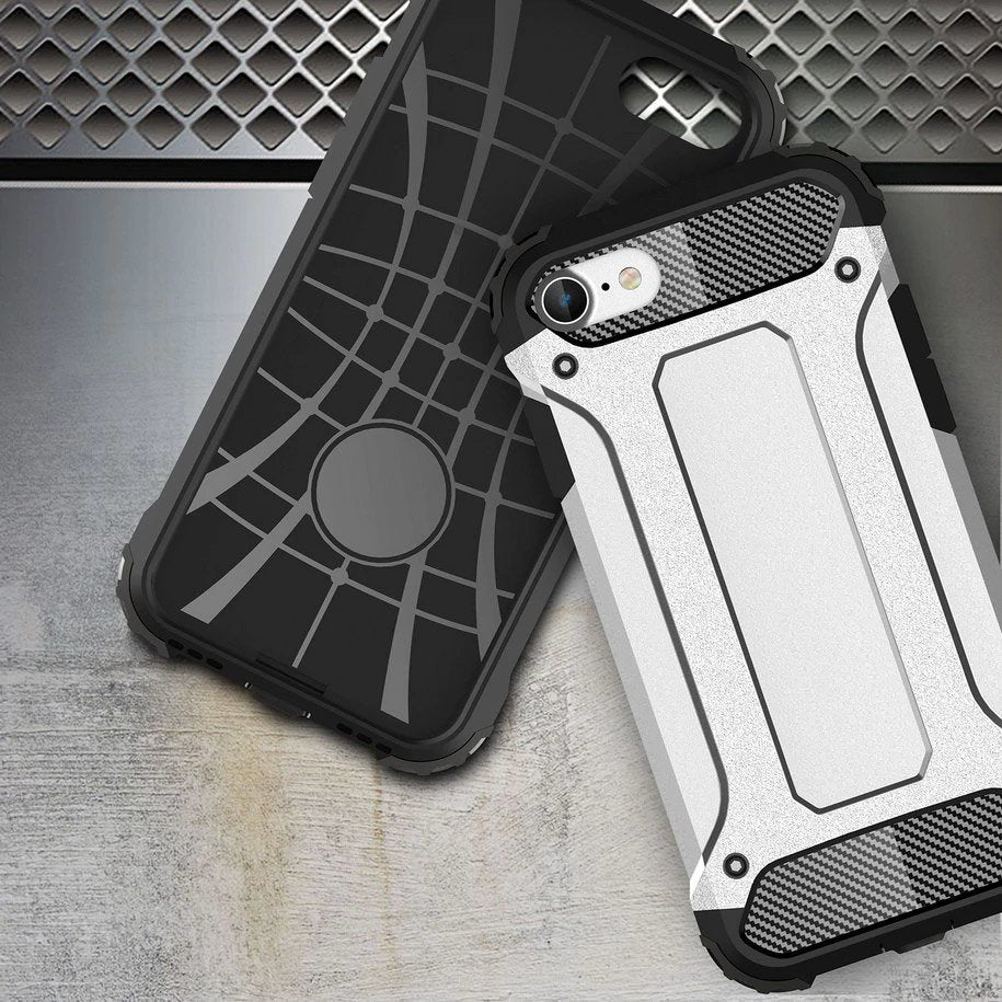 Калъф за Apple iPhone SE (2022) / SE (2020) / 8 / 7, Techsuit, Hybrid Armor, Черен