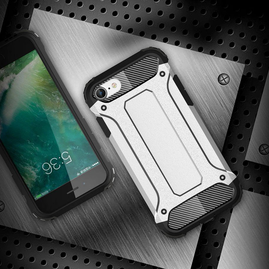 Калъф за Apple iPhone SE (2022) / SE (2020) / 8 / 7, Techsuit, Hybrid Armor, Черен
