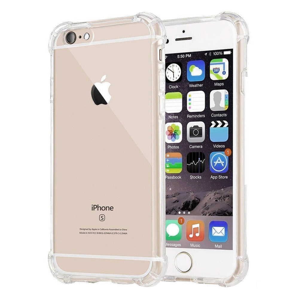 Калъф за Apple iPhone SE (2022) / SE (2020) / 8 / 7, Techsuit, противоударен прозрачен, прозрачен