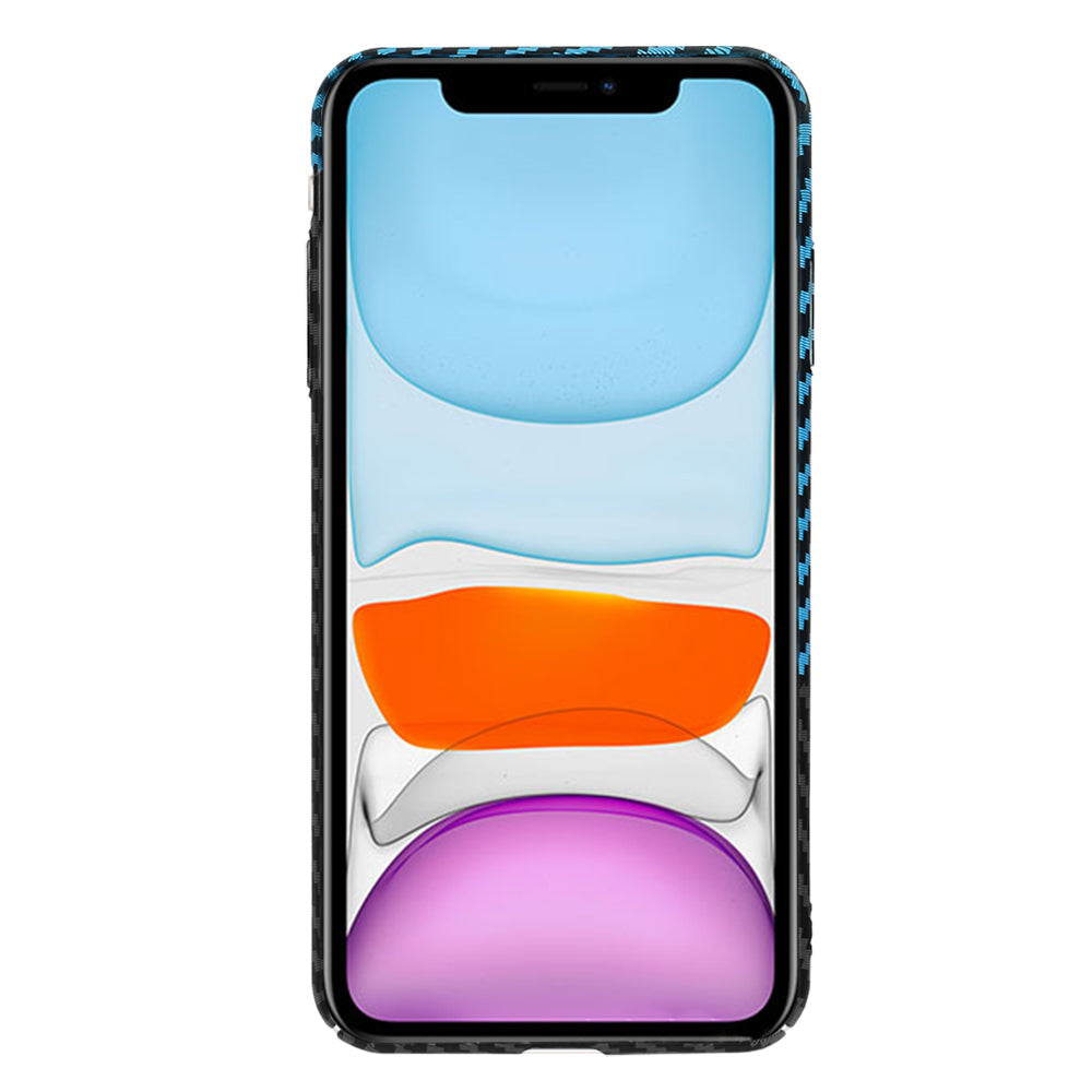 Калъф за Apple iPhone XR, Techsuit, Carbonite FiberShell, Черен Bleu