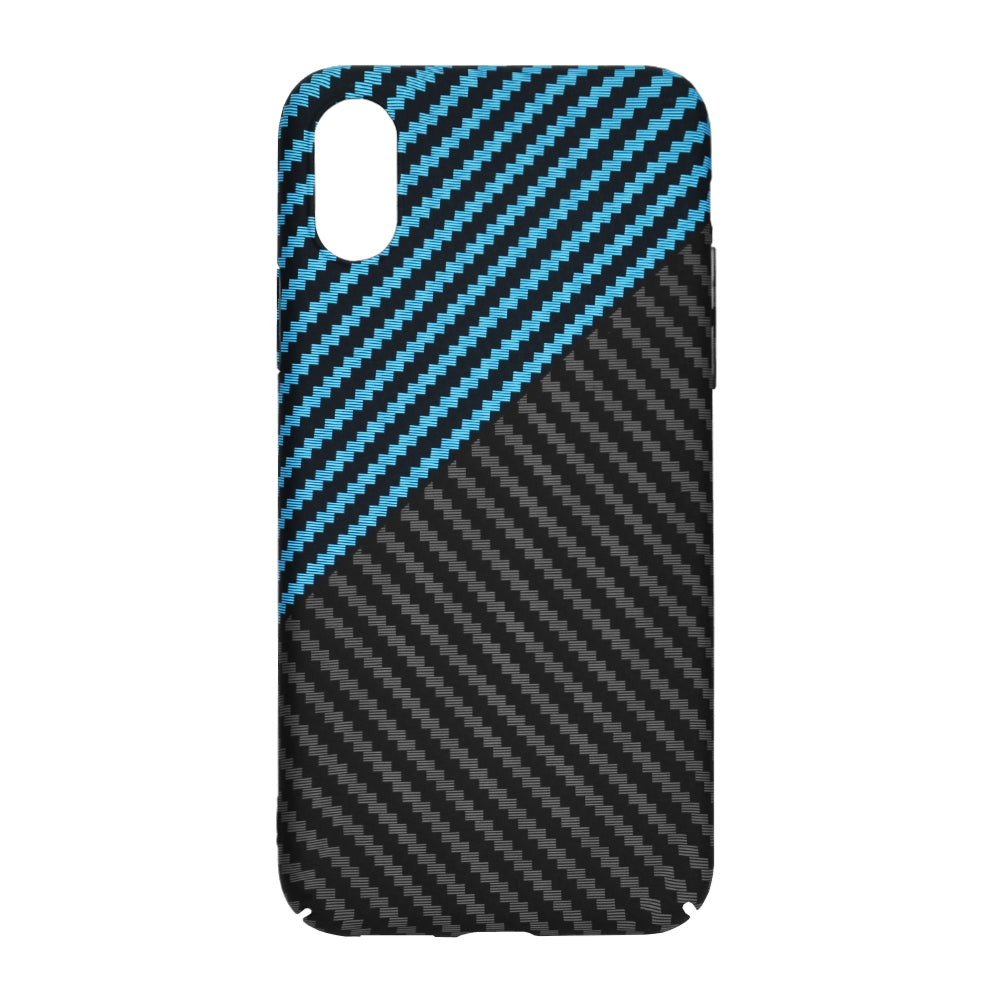 Калъф за Apple iPhone XR, Techsuit, Carbonite FiberShell, Черен Bleu