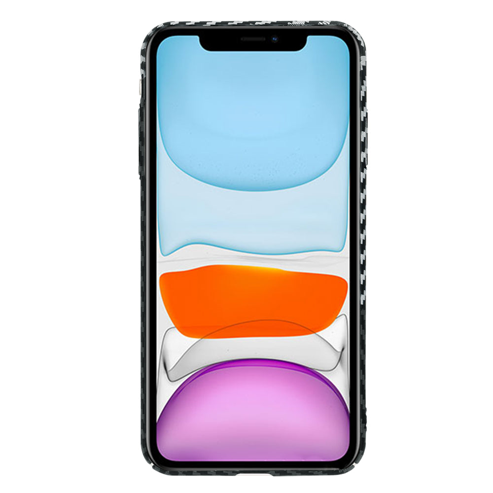 Калъф за Apple iPhone XR, Techsuit, Carbonite FiberShell, Черно Сиво