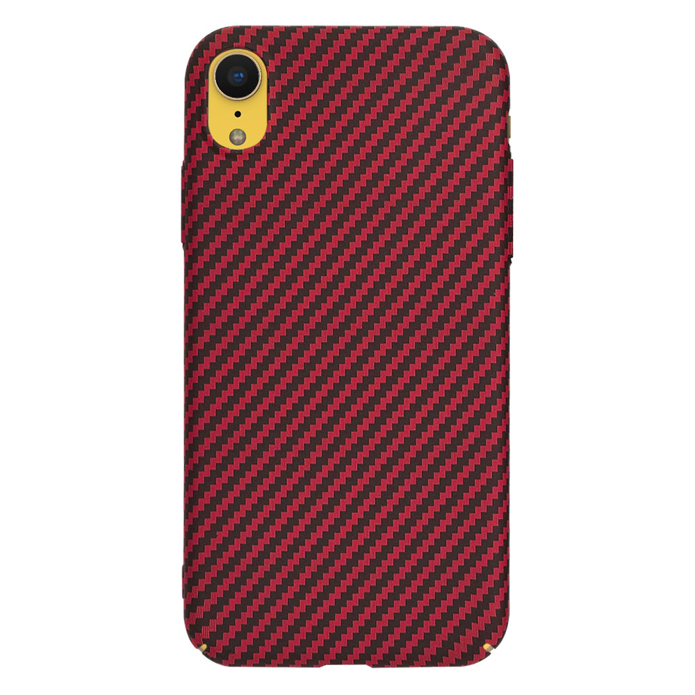 Калъф за Apple iPhone XR, Techsuit, Carbonite FiberShell, Червен