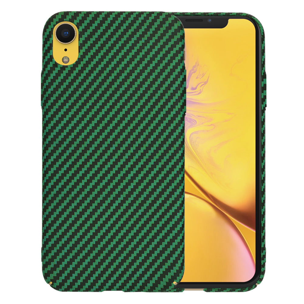 Калъф за Apple iPhone XR, Techsuit, Carbonite FiberShell, Зелен