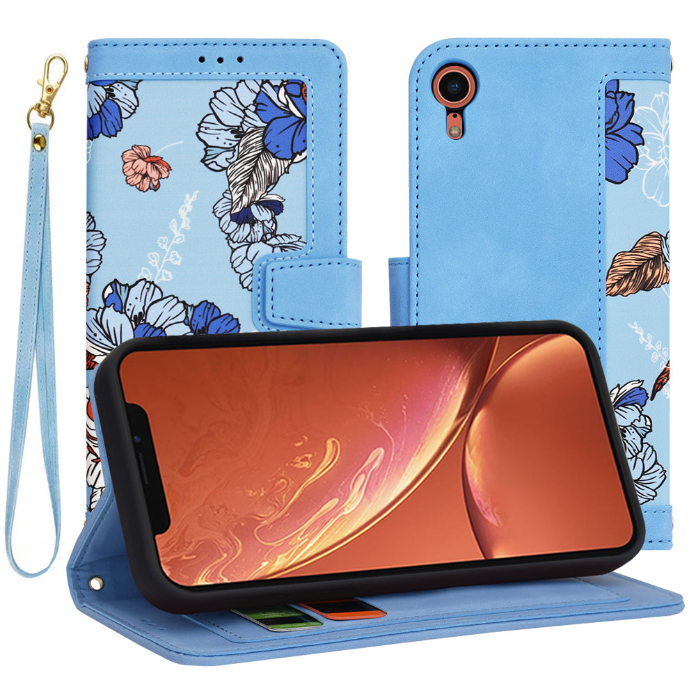 Калъф за Apple iPhone XR, Techsuit, FlipCraft, Син