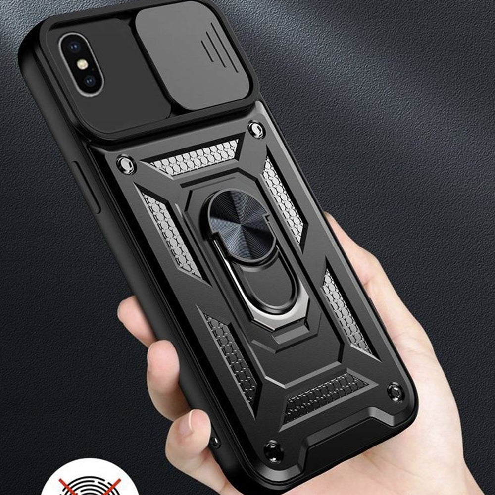Калъф за Apple iPhone XS Max, Techsuit, CamShield, Зелен