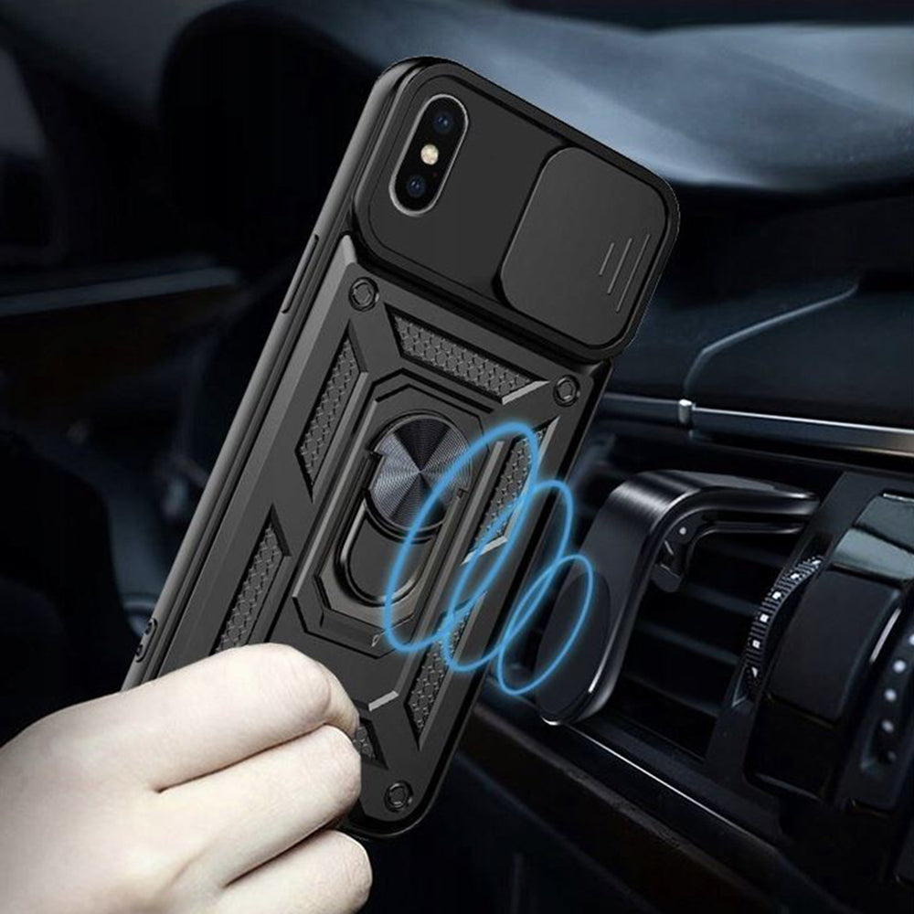 Калъф за Apple iPhone XS Max, Techsuit, CamShield, Зелен