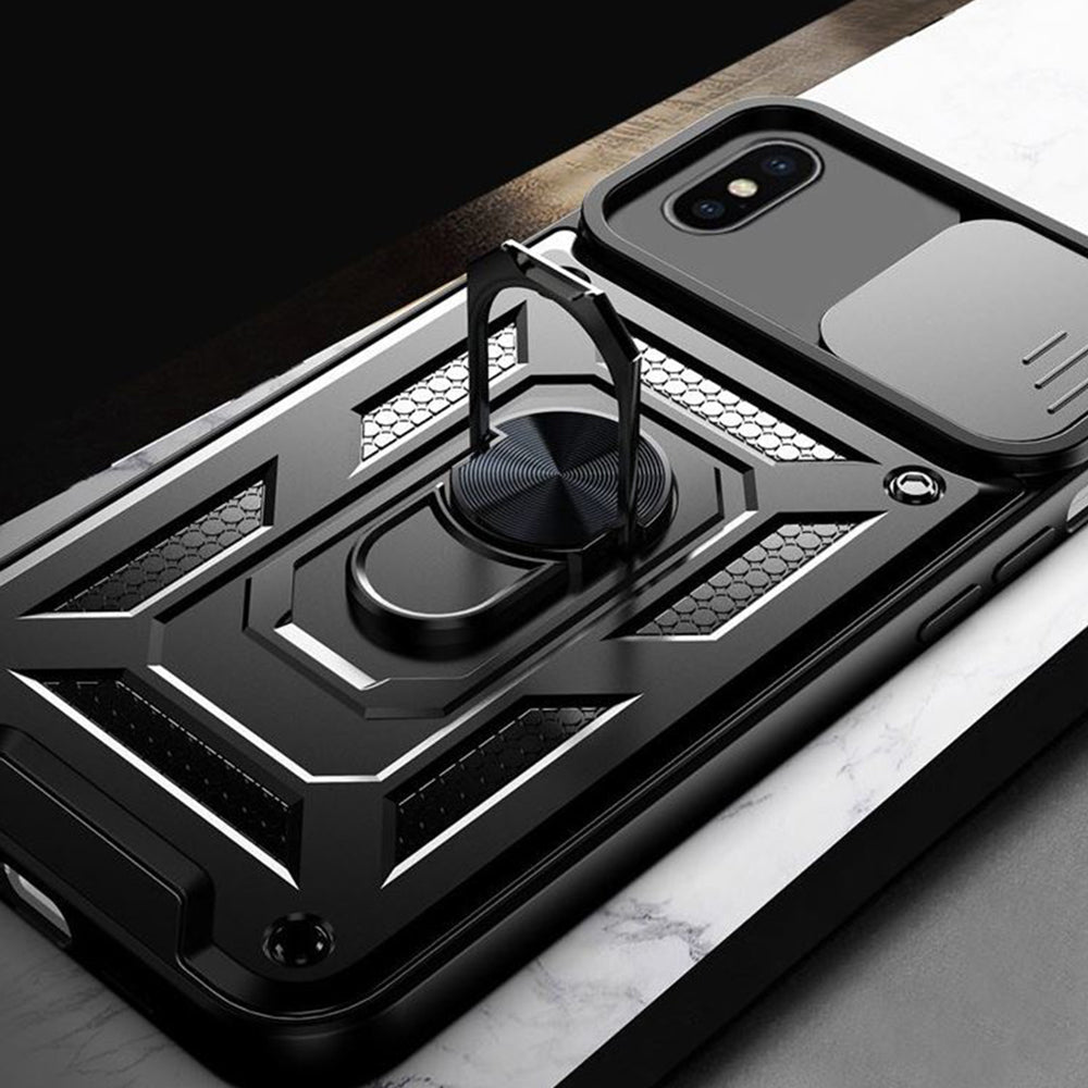 Калъф за Apple iPhone XS Max, Techsuit, CamShield, Зелен