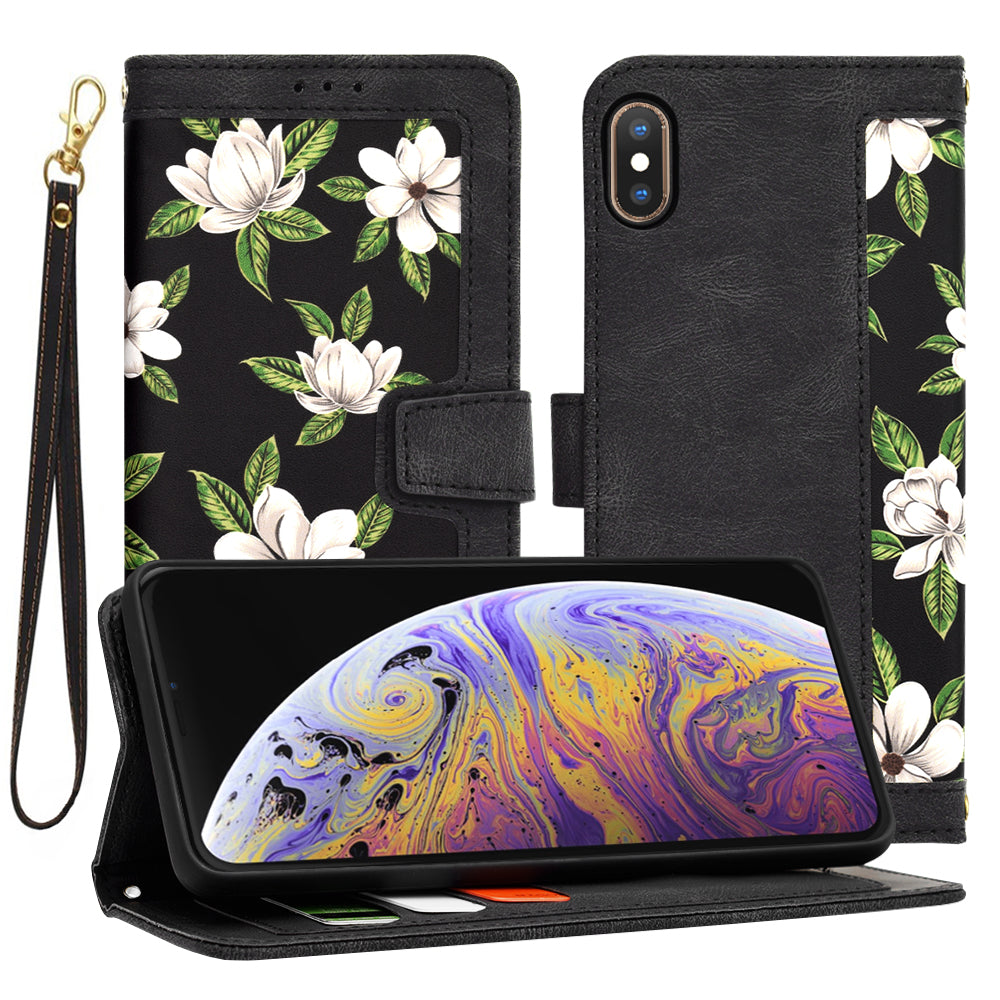Калъф за Apple iPhone XS Max, Techsuit, FlipCraft, Черен