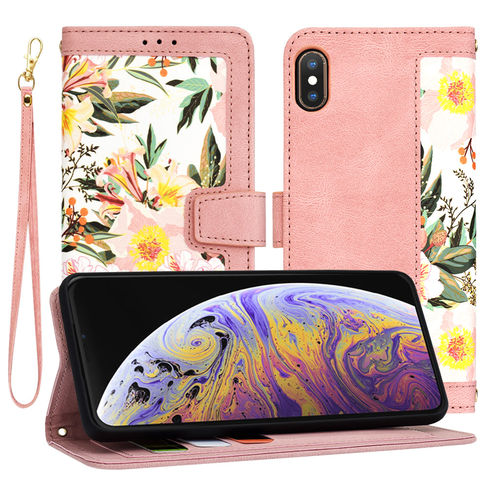 Калъф за Apple iPhone XS Max, Techsuit, FlipCraft, Розов