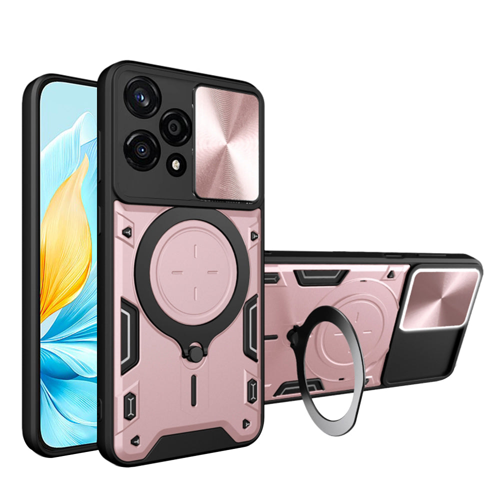 Калъф за Honor 200 Lite, Techsuit, CamGuard Pro, Розово злато
