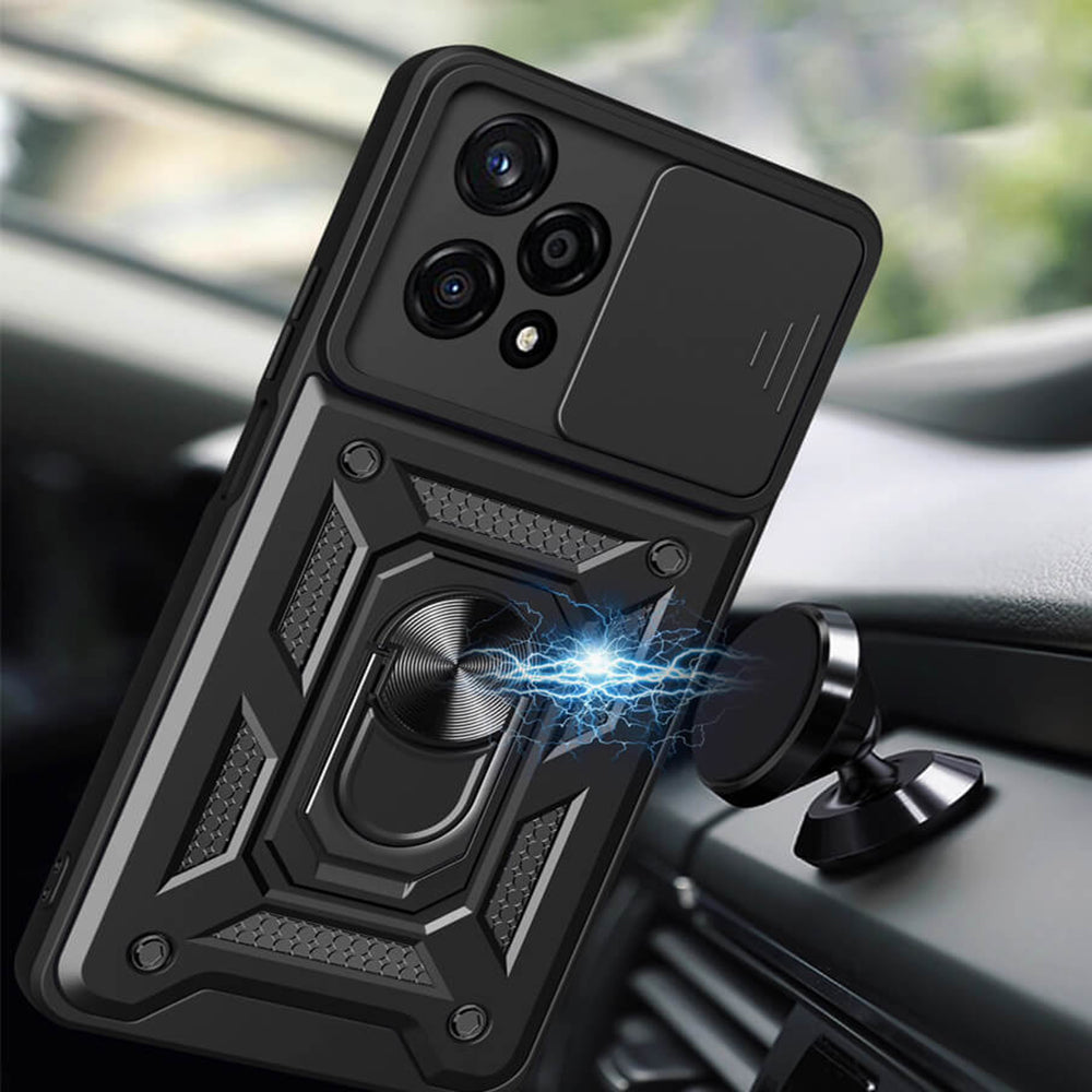 Калъф за Honor 200 Lite, Techsuit, CamShield, Черен